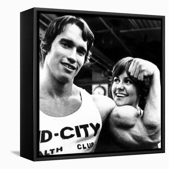 Stay Hungry, Arnold Schwarzenegger, Sally Field, 1976-null-Framed Stretched Canvas