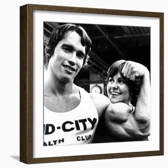 Stay Hungry, Arnold Schwarzenegger, Sally Field, 1976-null-Framed Photo