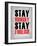 Stay Hungry Stay Foolish Poster Grey-NaxArt-Framed Art Print