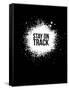 Stay on Track Black-NaxArt-Framed Stretched Canvas