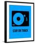 Stay on Track Blue-NaxArt-Framed Art Print