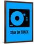 Stay on Track Blue-NaxArt-Framed Art Print