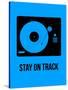 Stay on Track Blue-NaxArt-Stretched Canvas