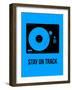 Stay on Track Blue-NaxArt-Framed Art Print