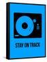 Stay on Track Blue-NaxArt-Framed Stretched Canvas