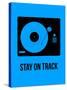 Stay on Track Blue-NaxArt-Stretched Canvas