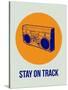 Stay on Track Boombox 1-NaxArt-Stretched Canvas