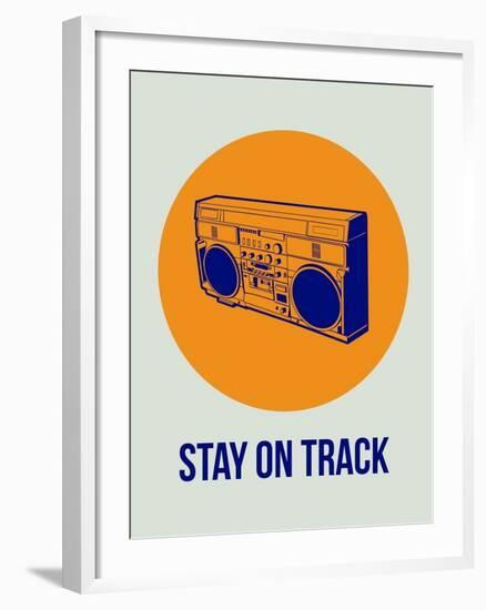 Stay on Track Boombox 1-NaxArt-Framed Art Print