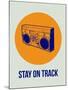 Stay on Track Boombox 1-NaxArt-Mounted Art Print