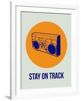 Stay on Track Boombox 1-NaxArt-Framed Art Print