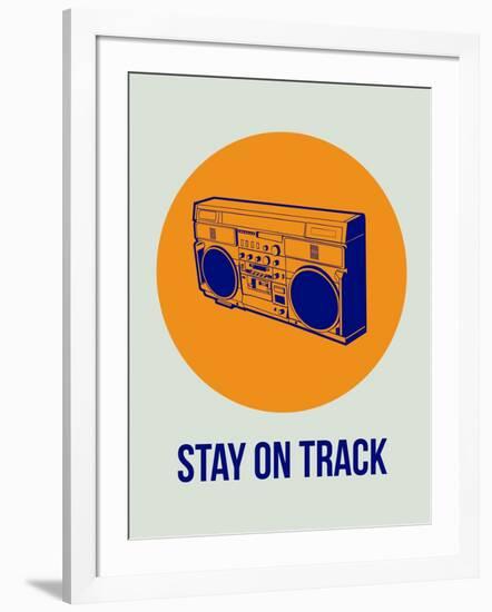 Stay on Track Boombox 1-NaxArt-Framed Art Print