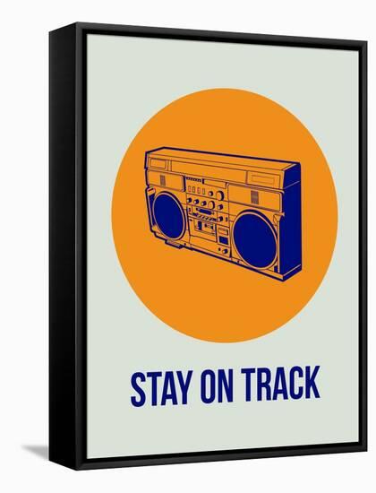 Stay on Track Boombox 1-NaxArt-Framed Stretched Canvas