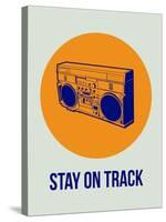 Stay on Track Boombox 1-NaxArt-Stretched Canvas