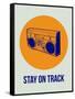 Stay on Track Boombox 1-NaxArt-Framed Stretched Canvas