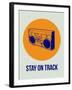 Stay on Track Boombox 1-NaxArt-Framed Art Print