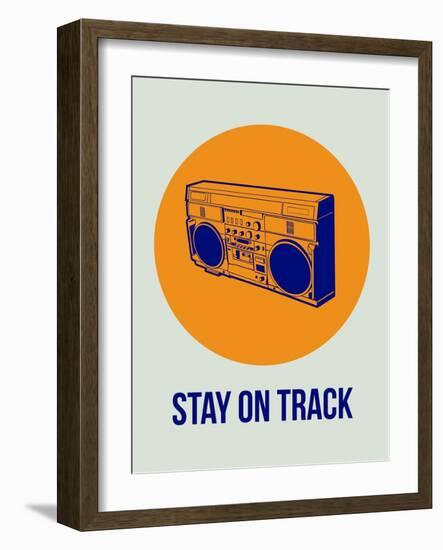 Stay on Track Boombox 1-NaxArt-Framed Art Print