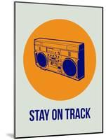 Stay on Track Boombox 1-NaxArt-Mounted Art Print