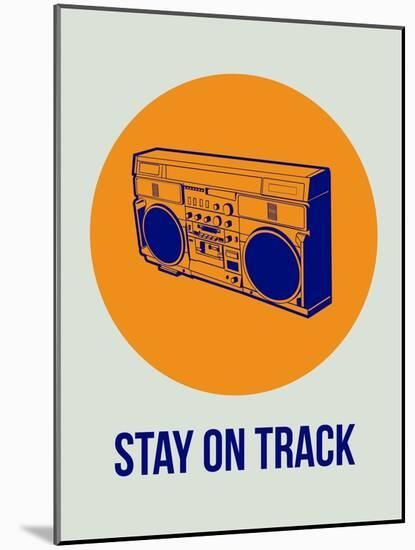 Stay on Track Boombox 1-NaxArt-Mounted Art Print