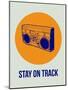 Stay on Track Boombox 1-NaxArt-Mounted Art Print