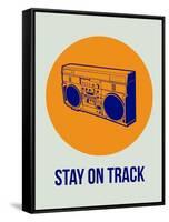 Stay on Track Boombox 1-NaxArt-Framed Stretched Canvas