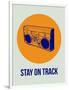 Stay on Track Boombox 1-NaxArt-Framed Art Print