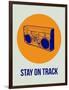 Stay on Track Boombox 1-NaxArt-Framed Art Print