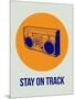 Stay on Track Boombox 1-NaxArt-Mounted Art Print