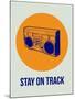 Stay on Track Boombox 1-NaxArt-Mounted Art Print