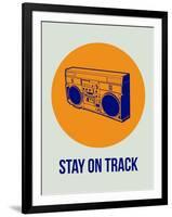 Stay on Track Boombox 1-NaxArt-Framed Art Print