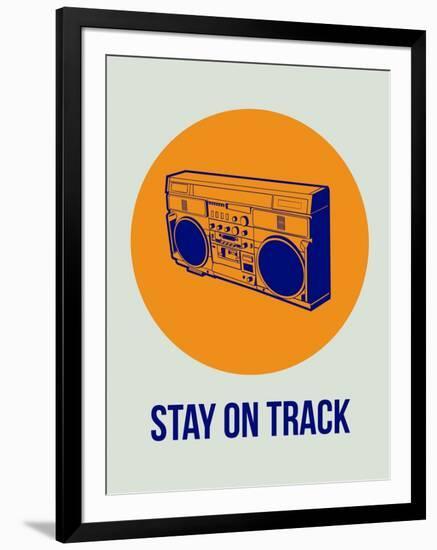 Stay on Track Boombox 1-NaxArt-Framed Art Print