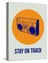 Stay on Track Boombox 1-NaxArt-Stretched Canvas