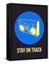 Stay on Track Boombox 2-NaxArt-Framed Stretched Canvas