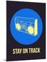 Stay on Track Boombox 2-NaxArt-Mounted Art Print