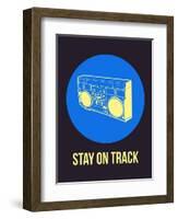 Stay on Track Boombox 2-NaxArt-Framed Art Print