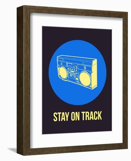Stay on Track Boombox 2-NaxArt-Framed Art Print