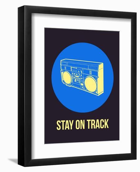 Stay on Track Boombox 2-NaxArt-Framed Art Print