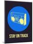 Stay on Track Boombox 2-NaxArt-Mounted Art Print
