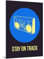 Stay on Track Boombox 2-NaxArt-Mounted Art Print