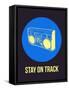 Stay on Track Boombox 2-NaxArt-Framed Stretched Canvas