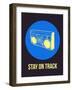 Stay on Track Boombox 2-NaxArt-Framed Art Print