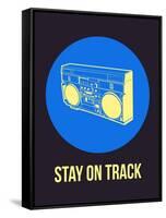 Stay on Track Boombox 2-NaxArt-Framed Stretched Canvas