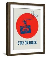 Stay on Track Circle 1-NaxArt-Framed Art Print