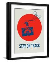 Stay on Track Circle 1-NaxArt-Framed Art Print