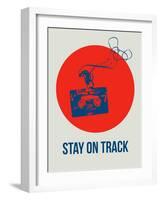 Stay on Track Circle 1-NaxArt-Framed Art Print