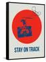 Stay on Track Circle 1-NaxArt-Framed Stretched Canvas