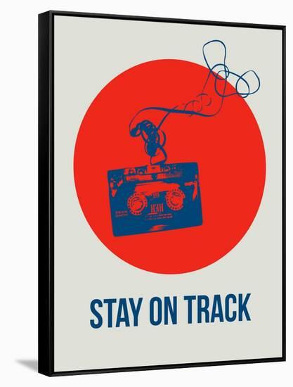 Stay on Track Circle 1-NaxArt-Framed Stretched Canvas