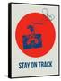 Stay on Track Circle 1-NaxArt-Framed Stretched Canvas