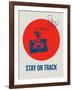 Stay on Track Circle 1-NaxArt-Framed Art Print