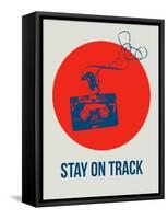 Stay on Track Circle 1-NaxArt-Framed Stretched Canvas