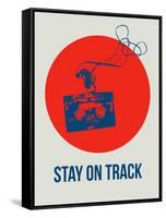 Stay on Track Circle 1-NaxArt-Framed Stretched Canvas